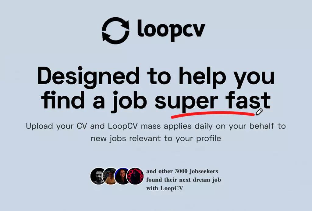 With Loopcv You Can Apply to 1,000S of Jobs in 1 Click: Effortless!